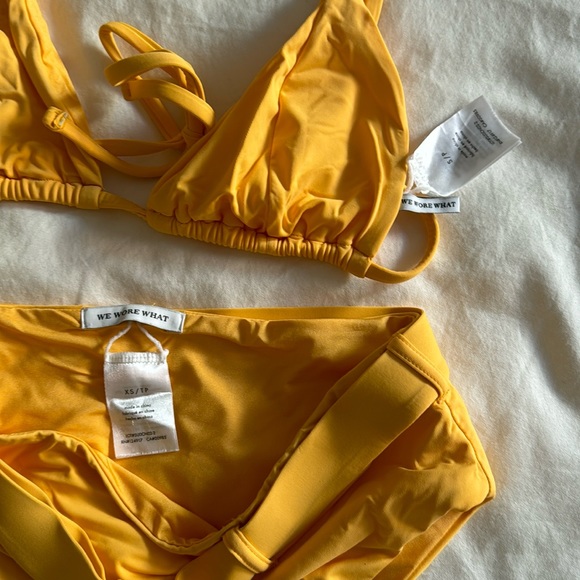 Weworewhat Cooper Bow top and Emily bottom in Marigold - Picture 6 of 7